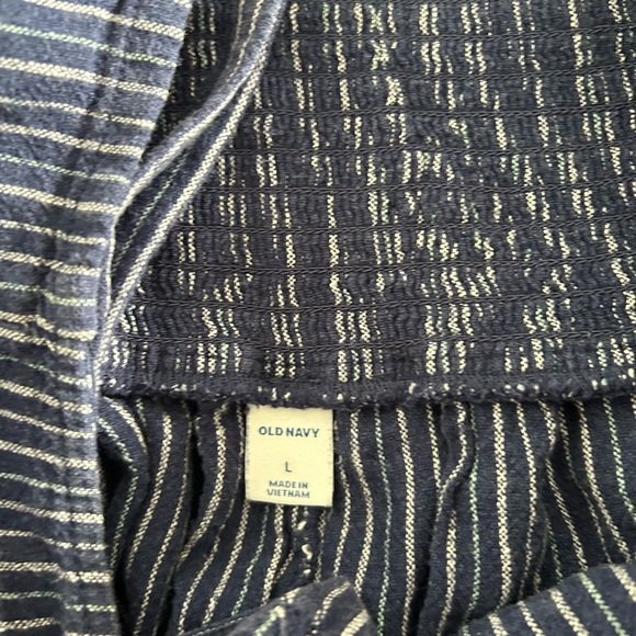 Old Navy Navy Striped Jumpsuit - Picture 4 of 5